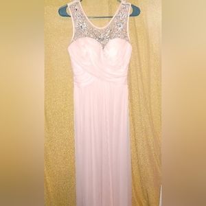 Nice prom dress or evening gown size 7/8 juniors pastel pink